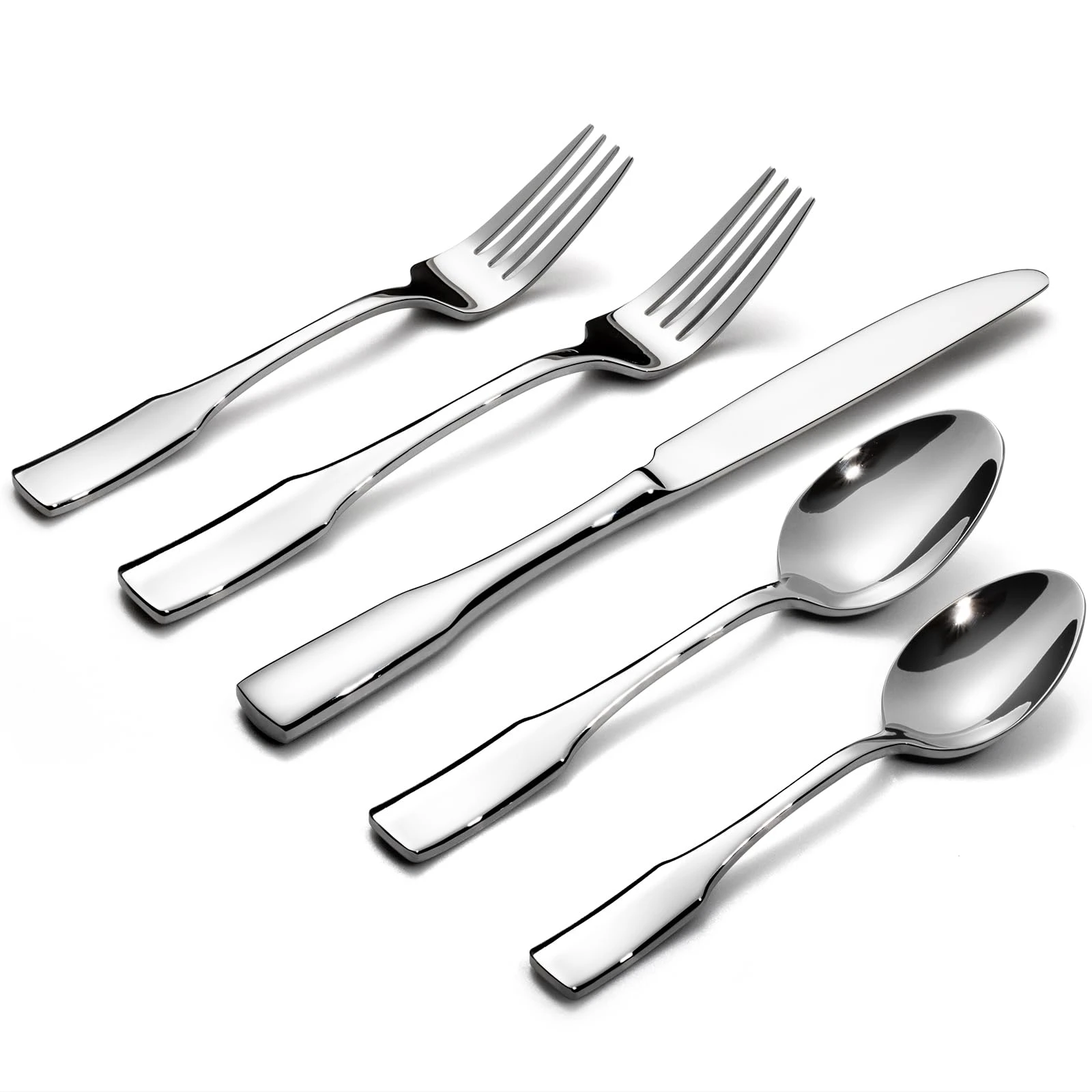 Alata Kate 40-Piece Silverware Set,Service for 8,Stainless Steel Flatware Set